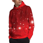 Shiny Sparkle Print Pullover Hoodie