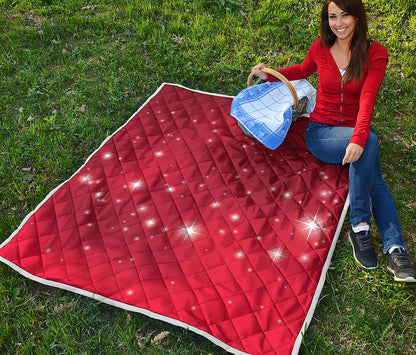 Shiny Sparkle Print Quilt