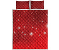 Shiny Sparkle Print Quilt Bed Set