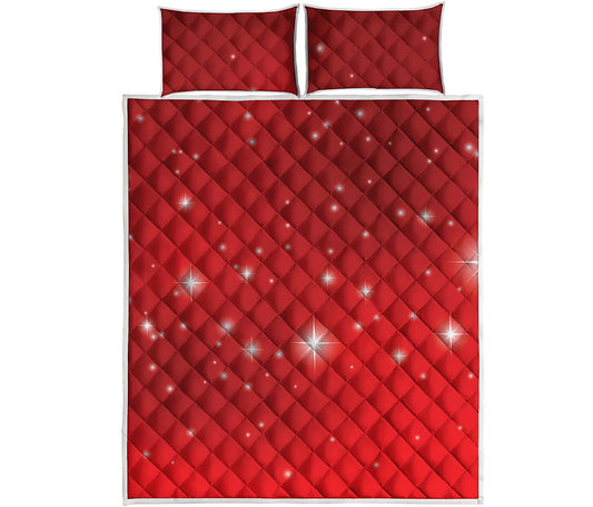 Shiny Sparkle Print Quilt Bed Set