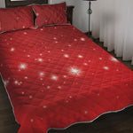 Shiny Sparkle Print Quilt Bed Set
