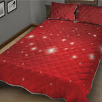Shiny Sparkle Print Quilt Bed Set