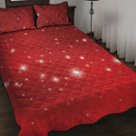Shiny Sparkle Print Quilt Bed Set