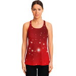 Shiny Sparkle Print Women's Racerback Tank Top