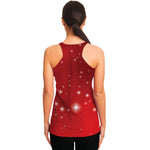Shiny Sparkle Print Women's Racerback Tank Top