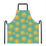 Shiny Sun Pattern Print Apron