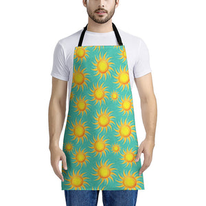 Shiny Sun Pattern Print Apron