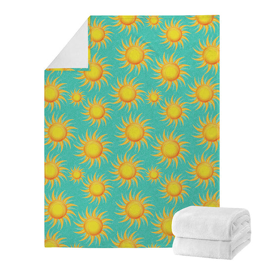 Shiny Sun Pattern Print Blanket