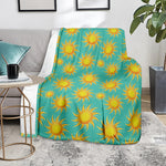 Shiny Sun Pattern Print Blanket