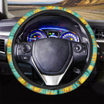 Shiny Sun Pattern Print Car Steering Wheel Cover
