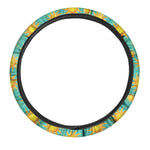 Shiny Sun Pattern Print Car Steering Wheel Cover
