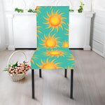 Shiny Sun Pattern Print Dining Chair Slipcover