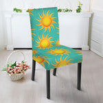 Shiny Sun Pattern Print Dining Chair Slipcover