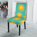 Shiny Sun Pattern Print Dining Chair Slipcover