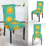 Shiny Sun Pattern Print Dining Chair Slipcover
