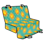 Shiny Sun Pattern Print Pet Car Back Seat Cover