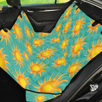 Shiny Sun Pattern Print Pet Car Back Seat Cover