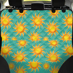 Shiny Sun Pattern Print Pet Car Back Seat Cover
