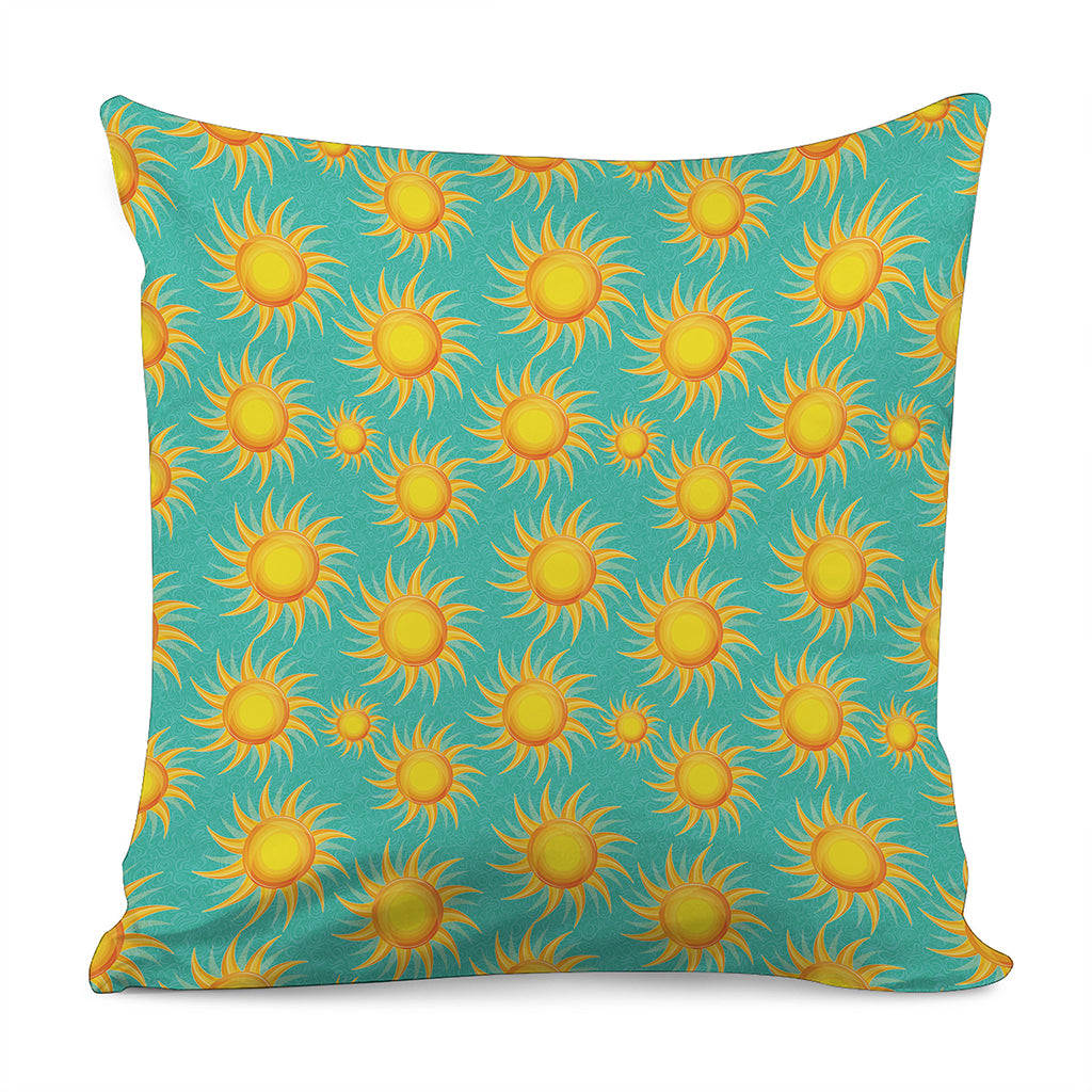 Shiny Sun Pattern Print Pillow Cover