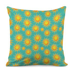 Shiny Sun Pattern Print Pillow Cover