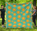 Shiny Sun Pattern Print Quilt