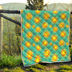 Shiny Sun Pattern Print Quilt