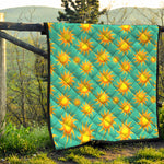 Shiny Sun Pattern Print Quilt