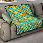 Shiny Sun Pattern Print Quilt