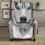 Siberian Husky Portrait Print Armchair Protector