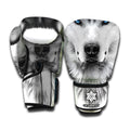 Siberian Husky Portrait Print Boxing Gloves