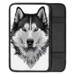 Siberian Husky Portrait Print Car Center Console Cover