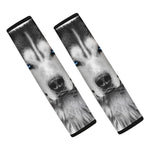 Siberian Husky Portrait Print Car Seat Belt Covers