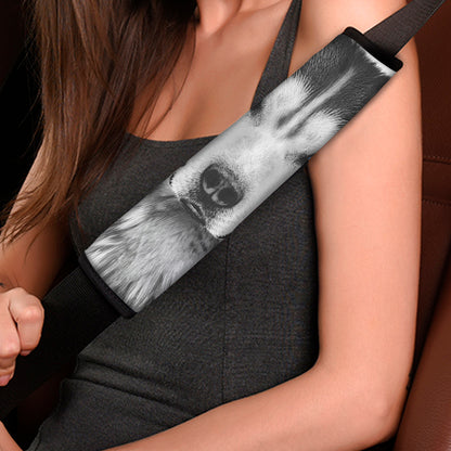 Siberian Husky Portrait Print Car Seat Belt Covers
