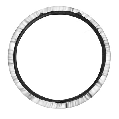 Siberian Husky Portrait Print Car Steering Wheel Cover