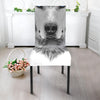 Siberian Husky Portrait Print Dining Chair Slipcover