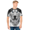 Siberian Husky Portrait Print Men's T-Shirt