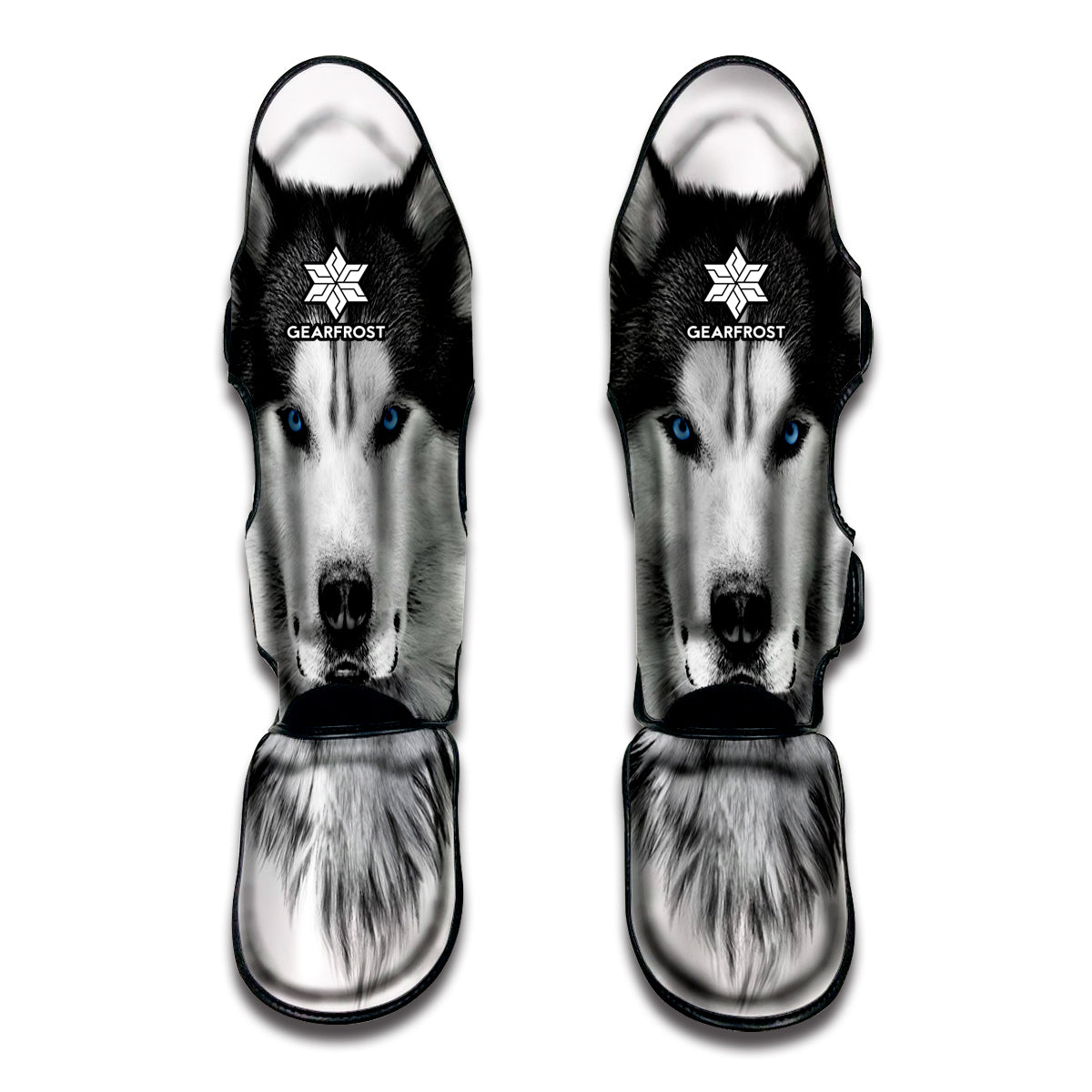 Siberian Husky Portrait Print Muay Thai Shin Guard