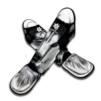 Siberian Husky Portrait Print Muay Thai Shin Guard