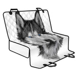 Siberian Husky Portrait Print Pet Car Back Seat Cover