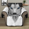 Siberian Husky Portrait Print Recliner Protector