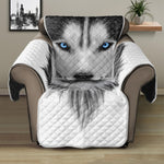 Siberian Husky Portrait Print Recliner Protector