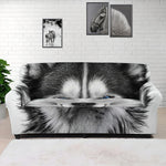 Siberian Husky Portrait Print Sofa Cover