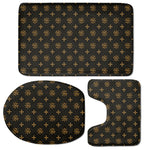 Sigla Orthodox Pattern Print 3 Piece Bath Mat Set