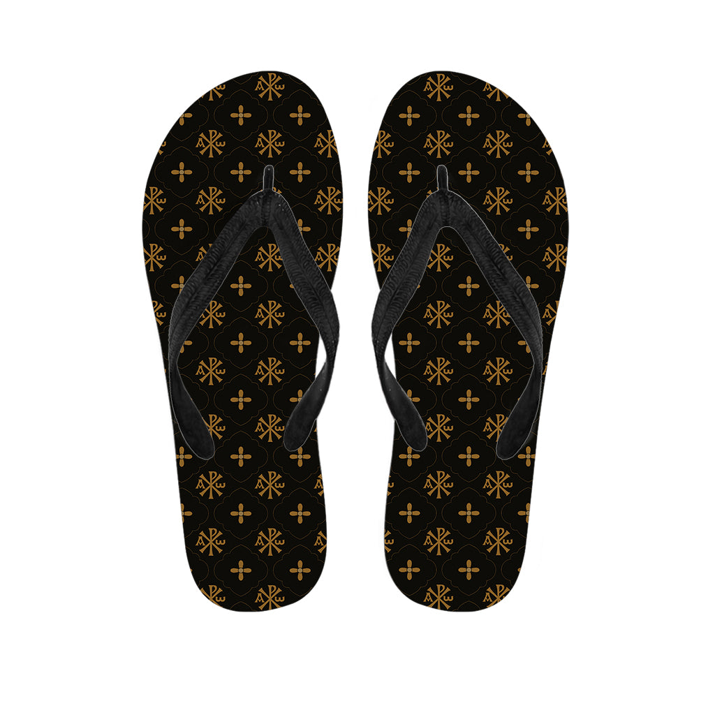 Sigla Orthodox Pattern Print Flip Flops