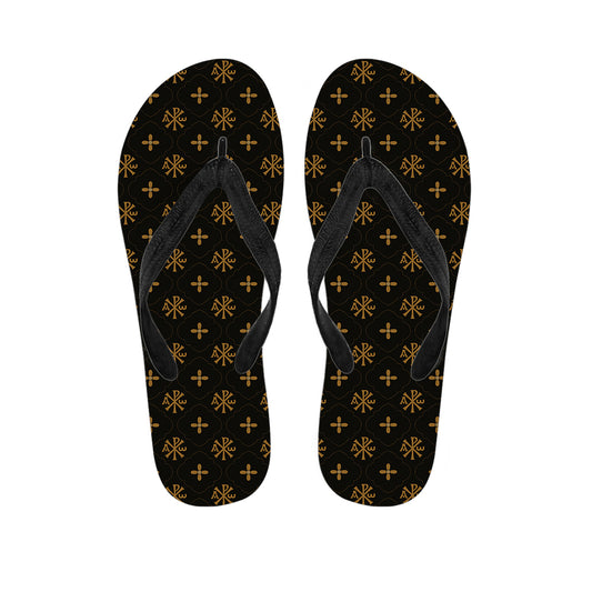 Sigla Orthodox Pattern Print Flip Flops