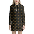 Sigla Orthodox Pattern Print Pullover Hoodie Dress
