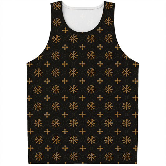 Sigla Orthodox Pattern Print Men's Tank Top
