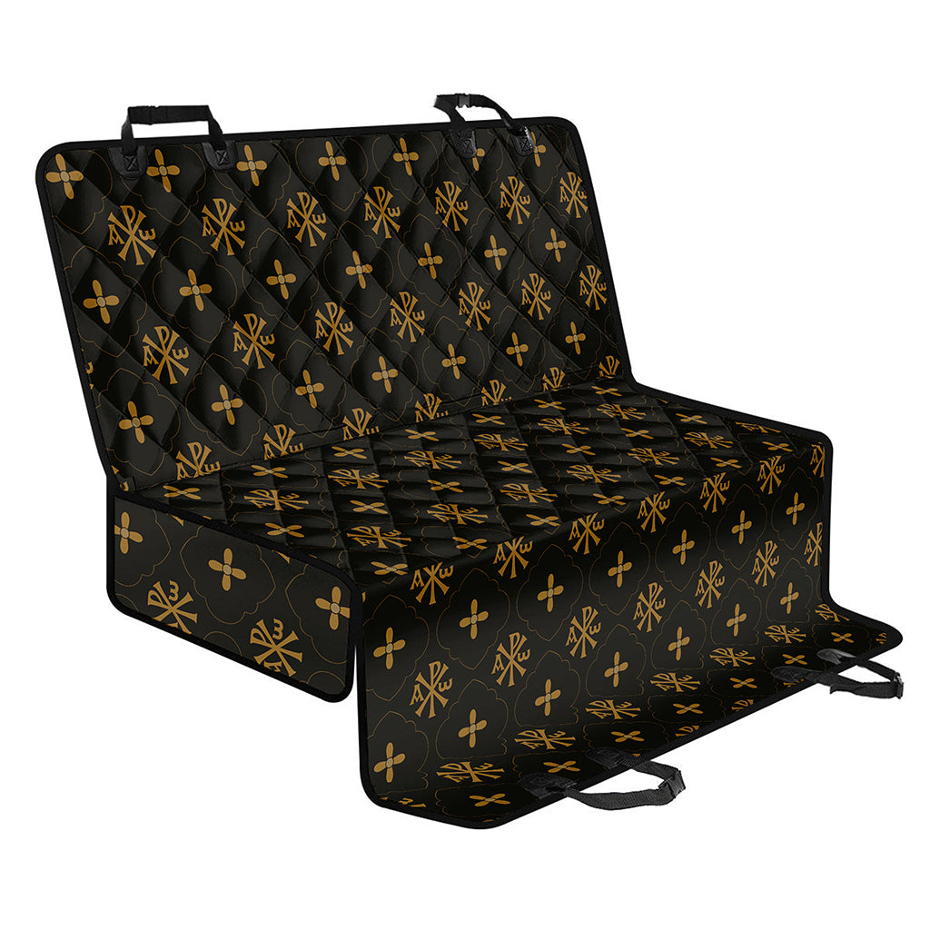 Sigla Orthodox Pattern Print Pet Car Back Seat Cover