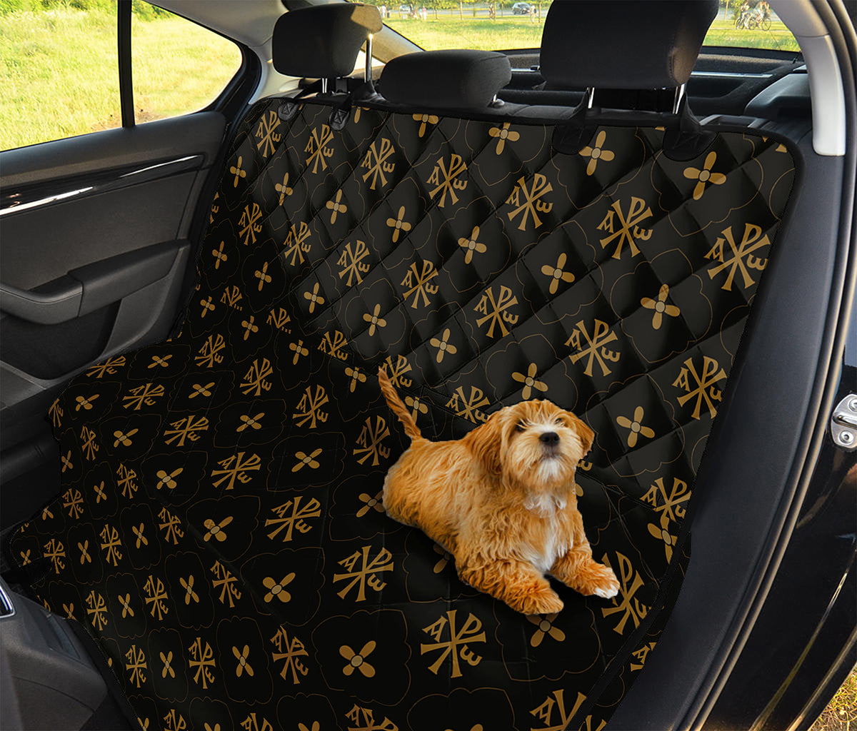 Sigla Orthodox Pattern Print Pet Car Back Seat Cover