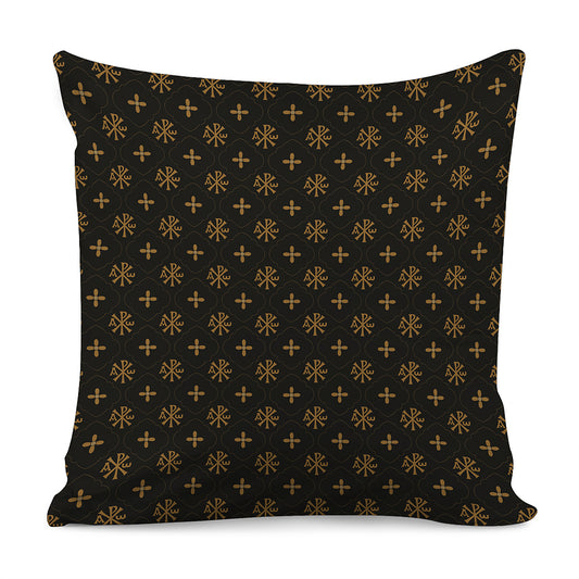 Sigla Orthodox Pattern Print Pillow Cover